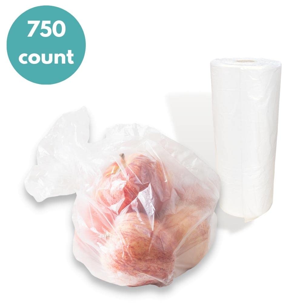 Packagingsuppliesbymail Perforated Produce Bags 12'' X 20'' Clear Case Of 4 Rolls (3000 Bags)
